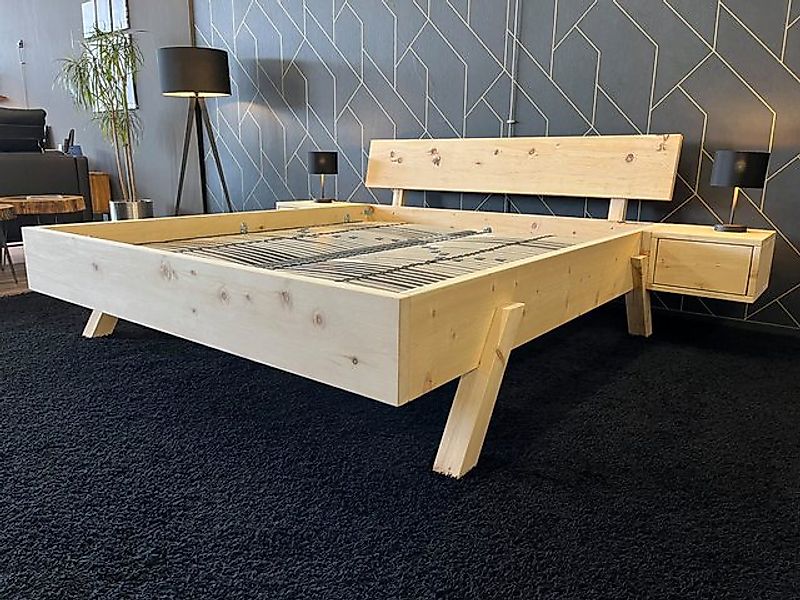 Möbel Specht Massivholzbett Kufstein (naturbelassen, bis 300x220cm Liegeflä günstig online kaufen