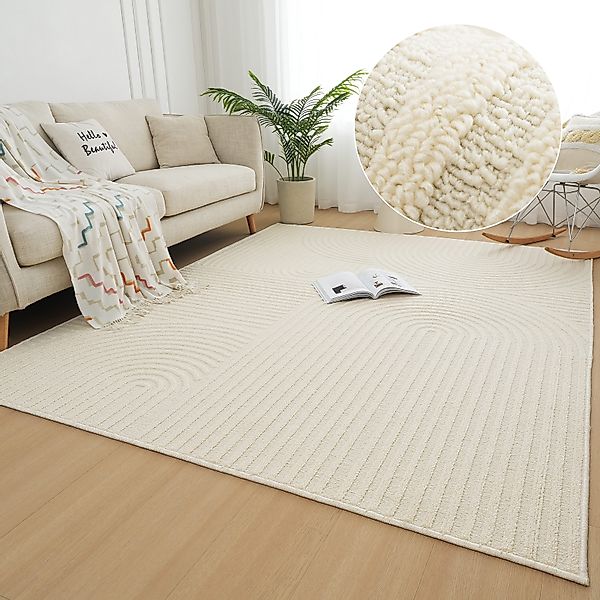 my home Teppich Jola Hoch-Tief-Design, Scandi-Look, günstig online kaufen