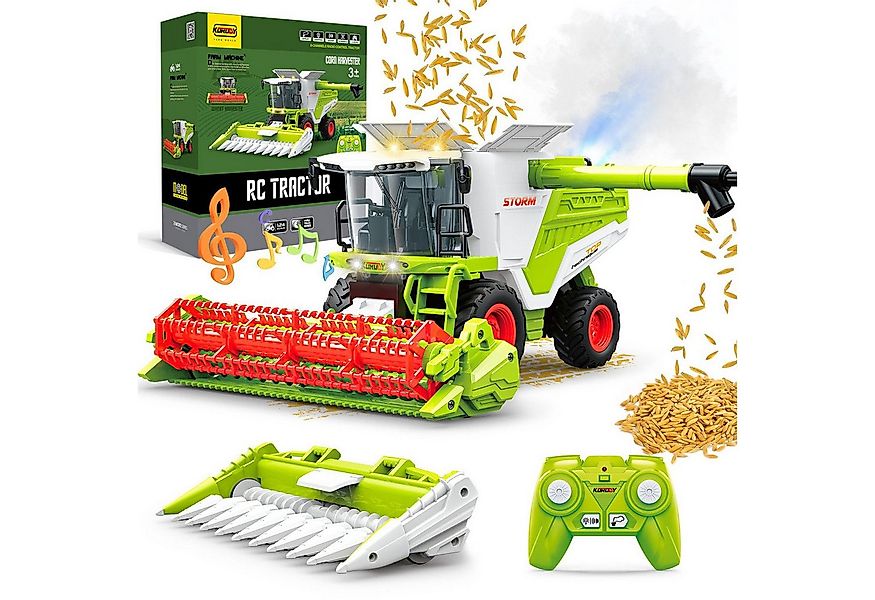 Esun RC-Traktor Ferngesteuerter Mähdrescher, Mähdrescher Spielzeug ab 3 4 5 günstig online kaufen