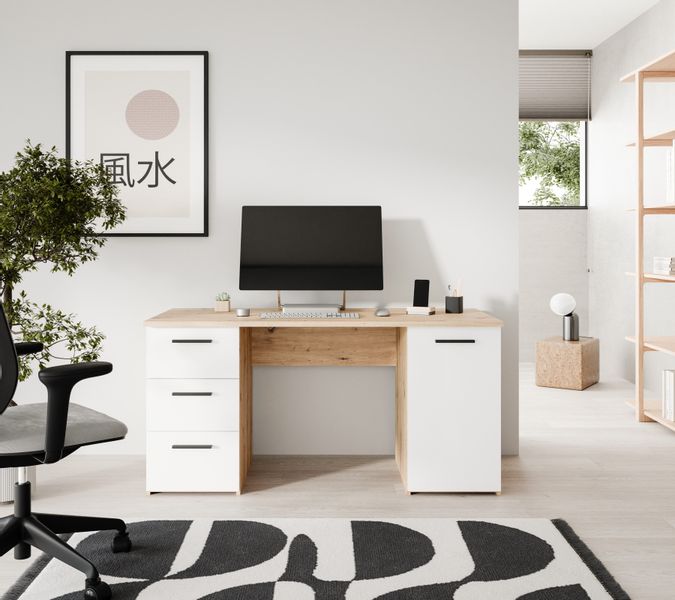 FORTE Schreibtisch Neuss, mit 3 Schubladen günstig online kaufen