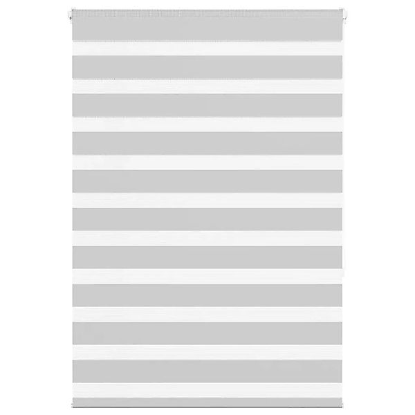 vidaXL Doppelrollo Hellgrau 95x150 cm Stoffbreite 90,9 cm Polyester 4014442 günstig online kaufen