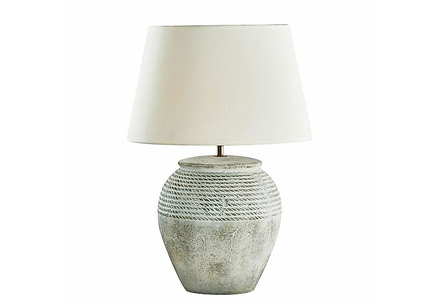 Mirabeau Tischleuchte Tischlampe Brookline grau/creme günstig online kaufen