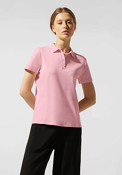 STREET ONE Poloshirt, in Unifarbe günstig online kaufen