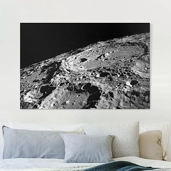 Leinwandbild NASA Fotografie Mondkrater günstig online kaufen