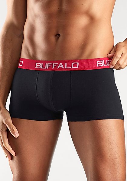 Buffalo Hipster, (Packung, 4 St.), knapp sitzende Boxershorts mit Kontrastb günstig online kaufen