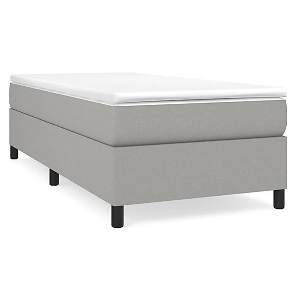 Vidaxl Boxspringbett Hellgrau 90x190 Cm Stoff günstig online kaufen