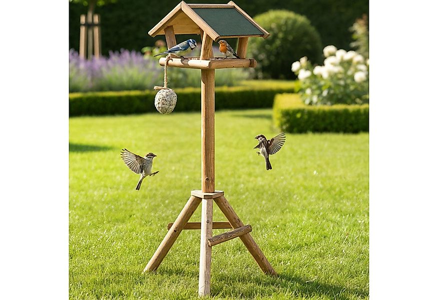 Zooprinz Vogelhaus XXL mit Ständer Wetterfest, Massiver Holzständer, Futter günstig online kaufen