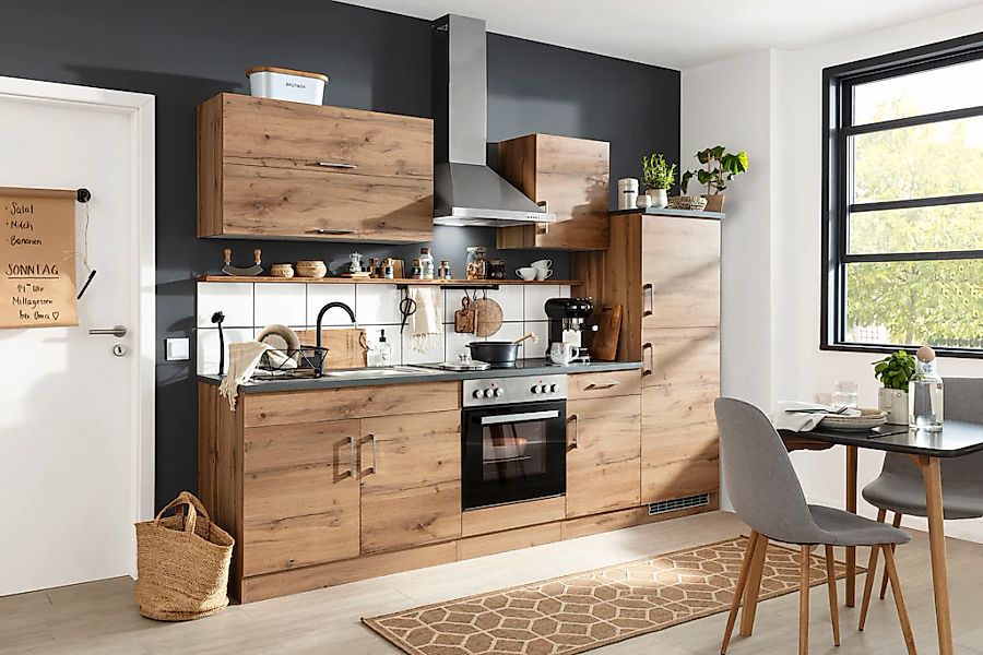 KOCHSTATION Küchenzeile "KS-Colmar", mit E-Geräten, Breite 270 cm günstig online kaufen