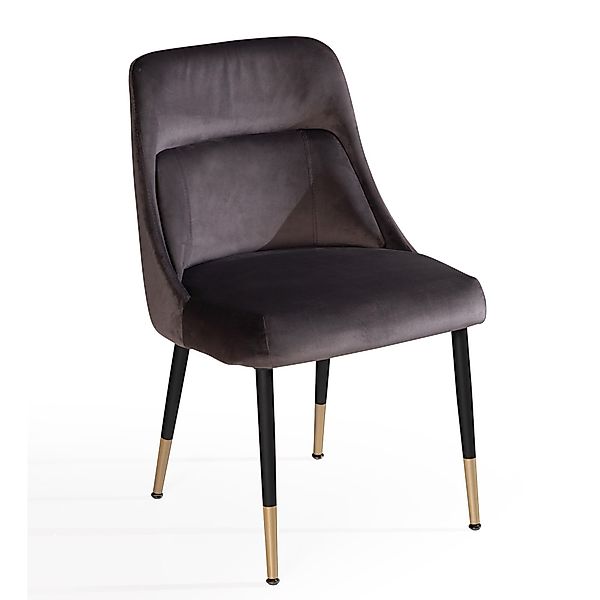 FINEBUY Esszimmerstuhl FB60296 (Stoffstuhl Gepolstert, Samt günstig online kaufen