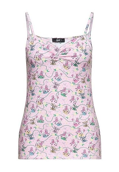 QueenKerosin Blusentop Poodle mit All-over-Print im Vintage Design günstig online kaufen