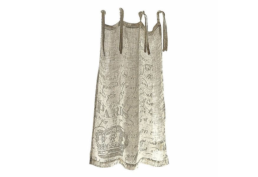 Mirabeau Scheibengardine Scheibengardine Fleurissant leinen/grau günstig online kaufen