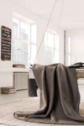 Biederlack Wohndecke "Cotton Home" im Uni Design, Kuscheldecke günstig online kaufen