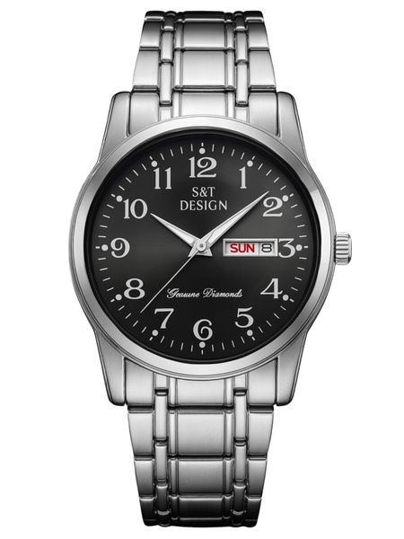 S&T Design Quarzuhr Herren Uhr Edelstahl günstig online kaufen