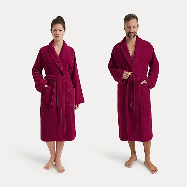 Möve Unisex-Bademantel "Basic", (1 St.), mit Schalkragen günstig online kaufen