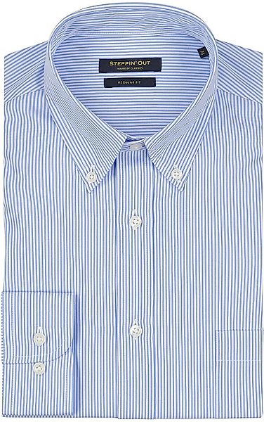 Steppin' Out Hemd Streifen Hellblau - Größe 3XL günstig online kaufen