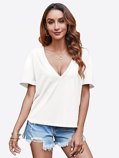 Imily Bela T-Shirt Damen Freizeit Kurzarmtop (Packung, 1-tlg., 1per-Pack) E günstig online kaufen