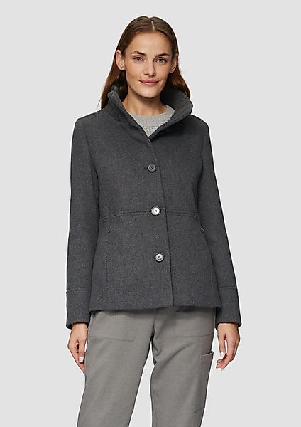 s.Oliver Funktionsjacke Outdoor-Jacke Twilljacke mit Strick-Stehkragen günstig online kaufen