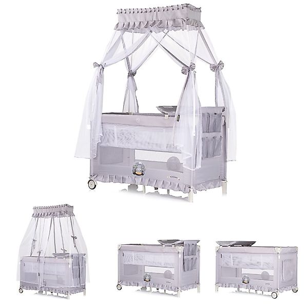Chipolino Baby-Reisebett Reisebett Palace, Baldachin, Moskitonetz günstig online kaufen
