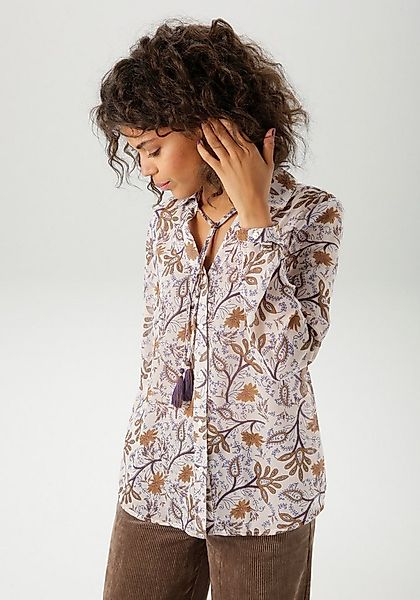 Aniston CASUAL Hemdbluse mit fantasievollem Blumendruck- jedes Teil ein Uni günstig online kaufen