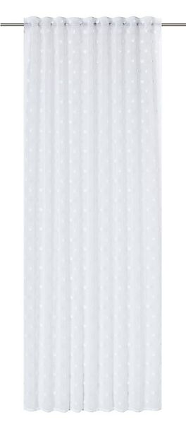 ELBERSDRUCKE Vorhang Gardine mit verdeckten Schlaufen Fluffy Dots weiß tran günstig online kaufen
