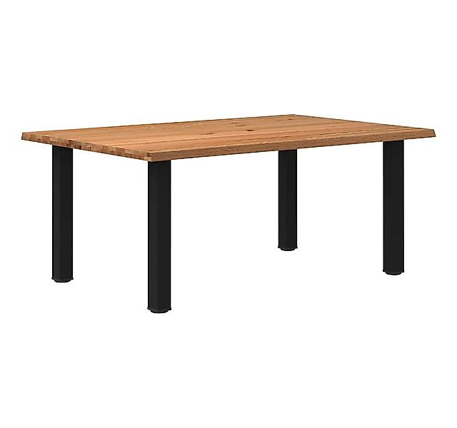 vidaXL Esstisch Esstisch mit Baumkante 180x120x74 cm Massivholz Eiche Recht günstig online kaufen