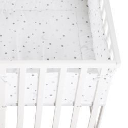 roba Laufgitter "Sternenzauber grau, 100x75 cm" bis 15 kg mit Stoffeinlage günstig online kaufen