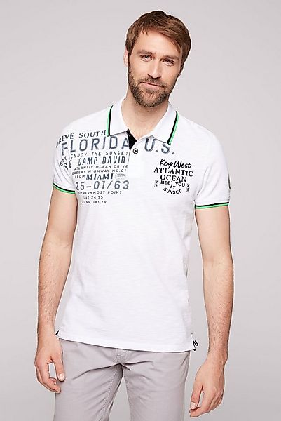 CAMP DAVID Poloshirt mit stylischem Seitenschlitz günstig online kaufen