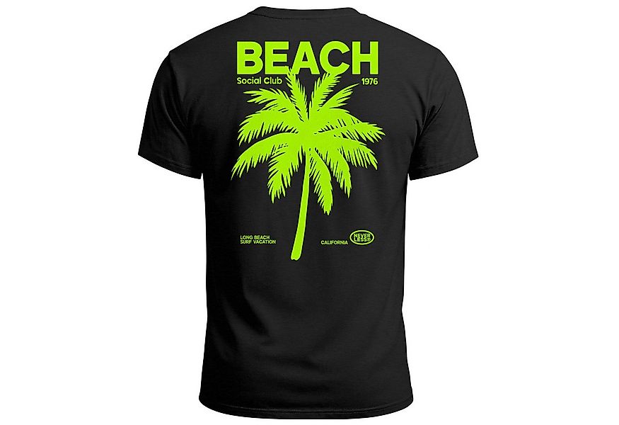 Neverless Print-Shirt Herren T-Shirt Backprint Sommer Funshirt mit Palmen P günstig online kaufen