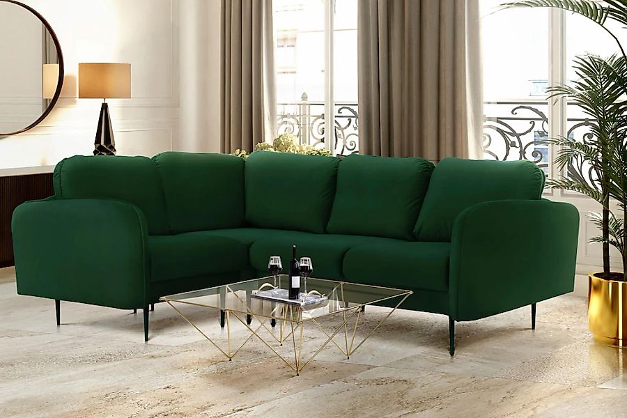 Home affaire Ecksofa "Skidi L-Form" mit losen Rückenkissen und Keder oben a günstig online kaufen