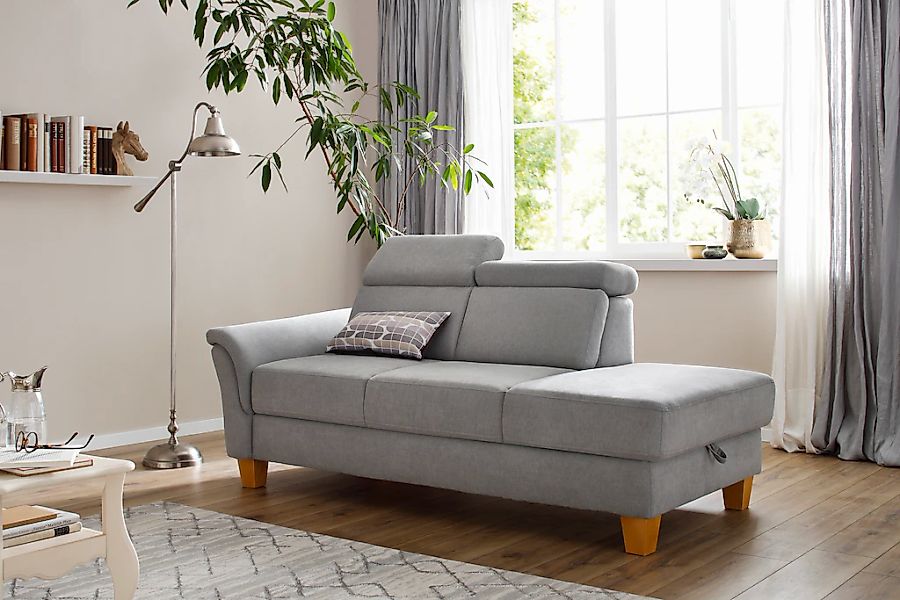 Home affaire Recamiere "Conville" incl. Kopfteilverstellung, Federkern, wah günstig online kaufen