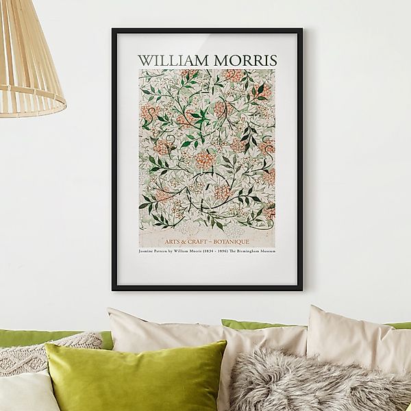 Bild mit Rahmen William Morris - Jasmine Pattern günstig online kaufen