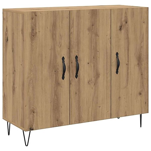 vidaXL Sideboard Artisan-Eiche 90 x 34 x 80 cm Holzwerkstoff 879583 günstig online kaufen