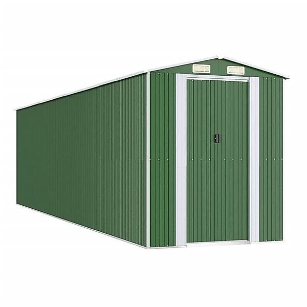 Vidaxl Geräteschuppen Grün 192x772x223 Cm Verzinkter Stahl günstig online kaufen