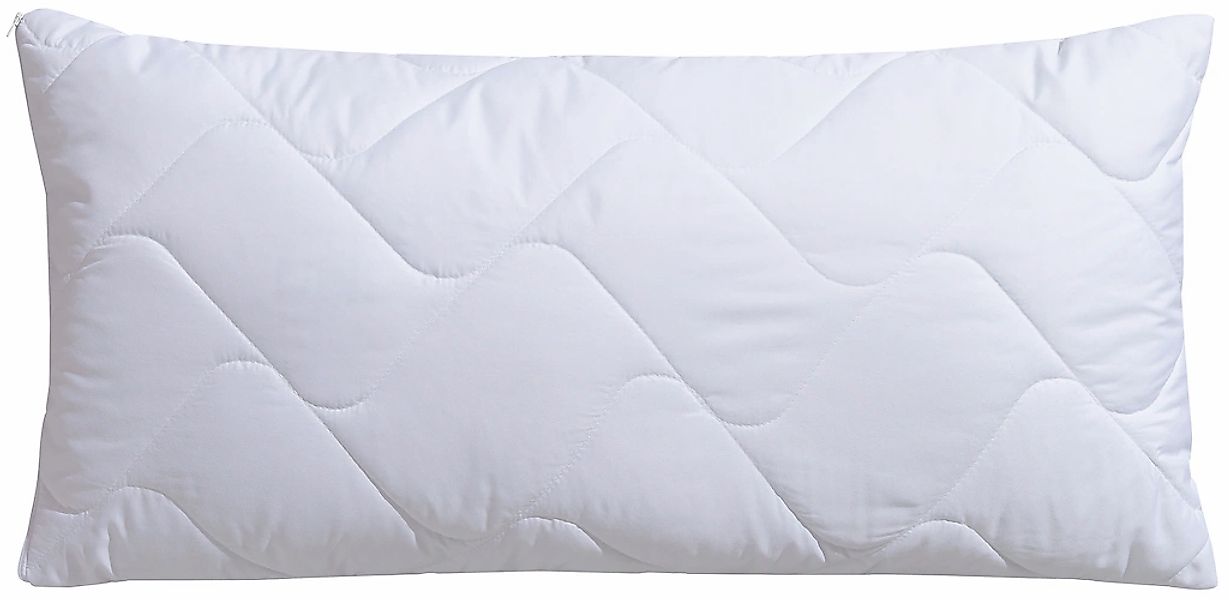 fan Microfaserkissen "Microfaser kochfest, Kopfkissen ist made in Germany" günstig online kaufen