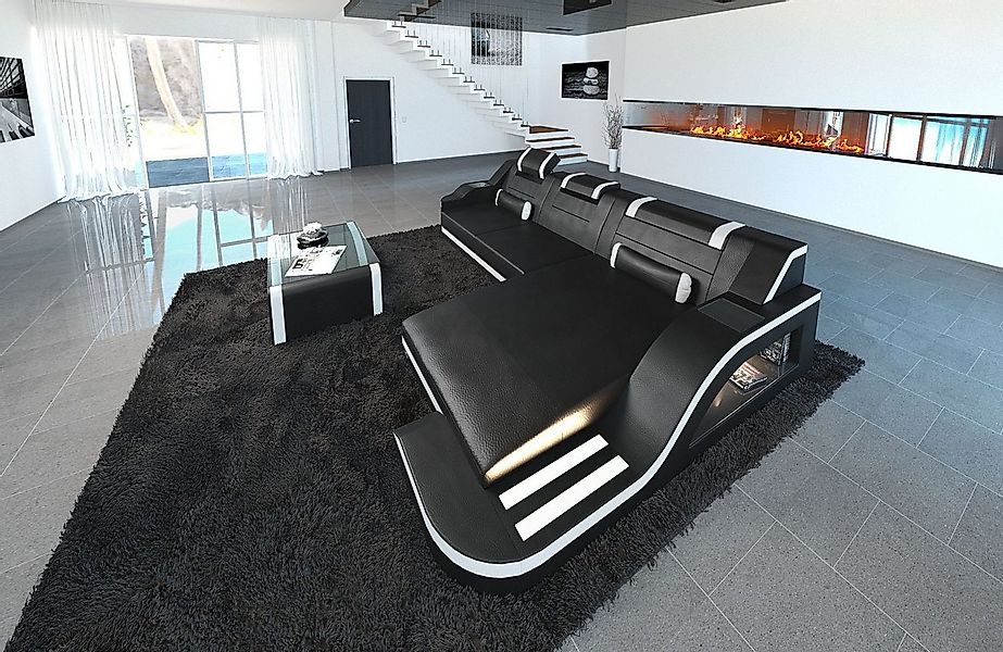 Sofa Dreams Ecksofa Ledersofa Palermo L Form Leder Sofa Leder, Couch, mit L günstig online kaufen