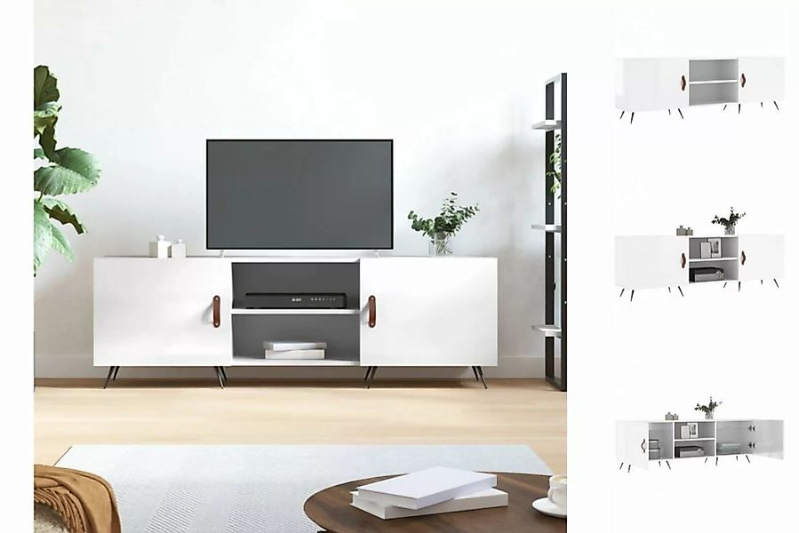 vidaXL TV-Schrank TV-Schrank Hochglanz-Weiß 150x30x50 cm Holzwerkstoff TV-L günstig online kaufen