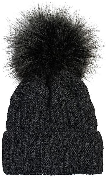 styleBREAKER Bommelmütze Strick Bommelmütze mit Flecht günstig online kaufen