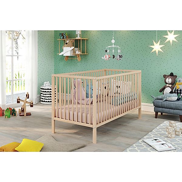 Babybett buche B/H/T: ca. 144x84x78 cm Liegefläche B/L: ca. 70x140 cm günstig online kaufen