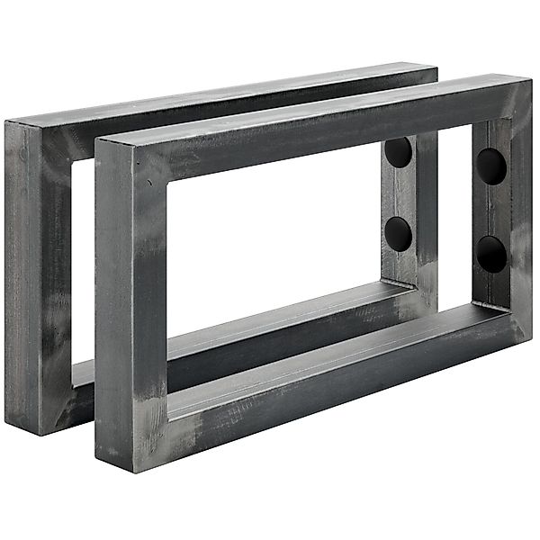 HOLZBRINK Wandregalhalter Wandkonsole Viereck Wandregalträger, 2-tlg. günstig online kaufen