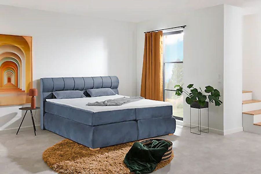 Places of Style Boxspringbett »Felicia«, in H4, inkl. Topper und Bettkasten günstig online kaufen