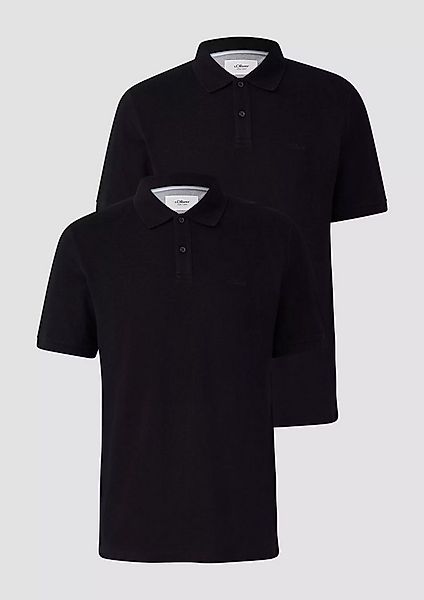 s.Oliver Poloshirt Poloshirt Kragen, Knopfleiste, Logo-Stickerei günstig online kaufen