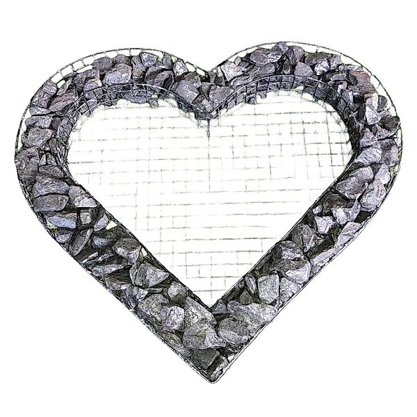 Gartenwelt Riegelsberger Gartenfigur Herz Gitter Grabschmuck günstig online kaufen
