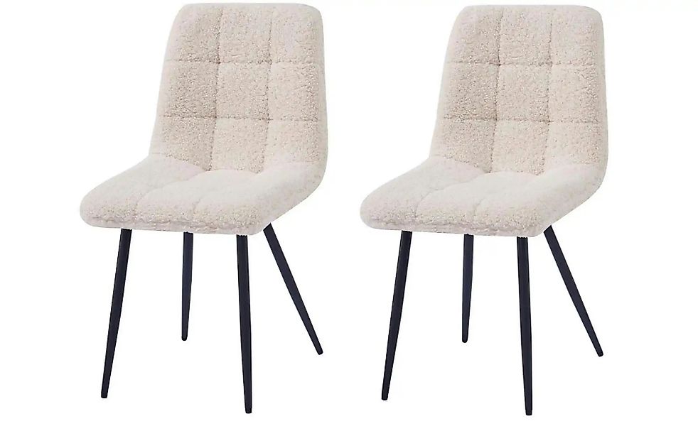 Stuhl 2er-Set  Bjorn ¦ weiß ¦ Maße (cm): B: 45 H: 85 Stühle > Polsterstühle günstig online kaufen