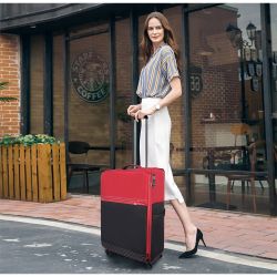 NEWCOM Weichgepäck-Trolley Design Stoffkoffer / Reisekoffer günstig online kaufen