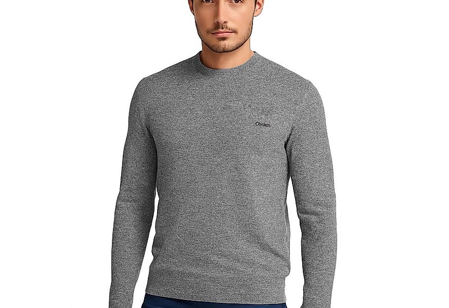 Cocain underwear Strickpullover Herren 100% Baumwolle Rundhals dünnes Feins günstig online kaufen