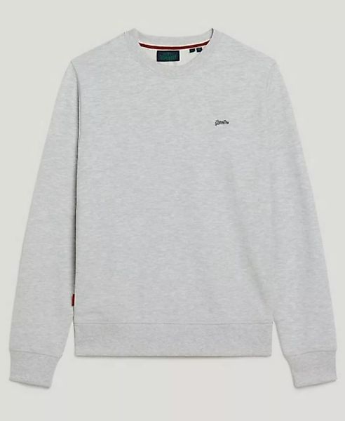 Superdry Sweater ESSENTIAL LOGO CREW SWEAT UB Glacier Grey Marl günstig online kaufen
