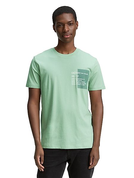 TOM TAILOR Denim Rundhalsshirt mit verschiedenen günstig online kaufen