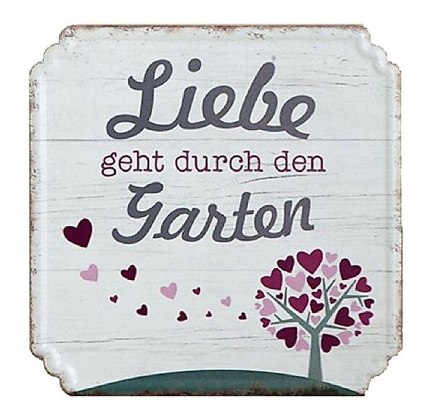 GILDE Wandbild, Garten, Vintage Retro Blechschild günstig online kaufen