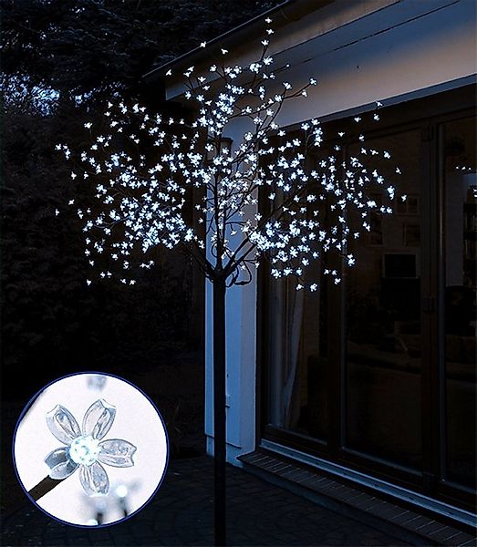 Spetebo LED Baum LED Kirschblütenbaum - 250 cm - Deko Leuchtbaum, An / Aus, günstig online kaufen