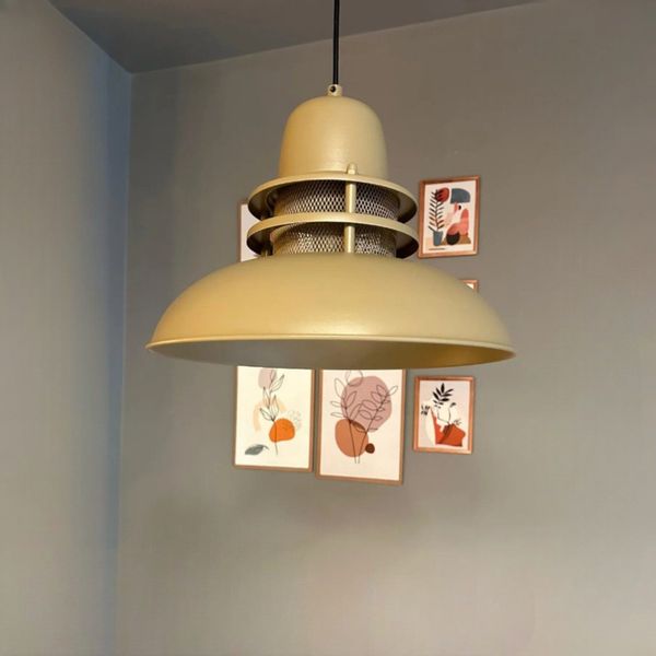 Bamyum Pendelleuchte Bamyum Hängelampe Rot Metall günstig online kaufen